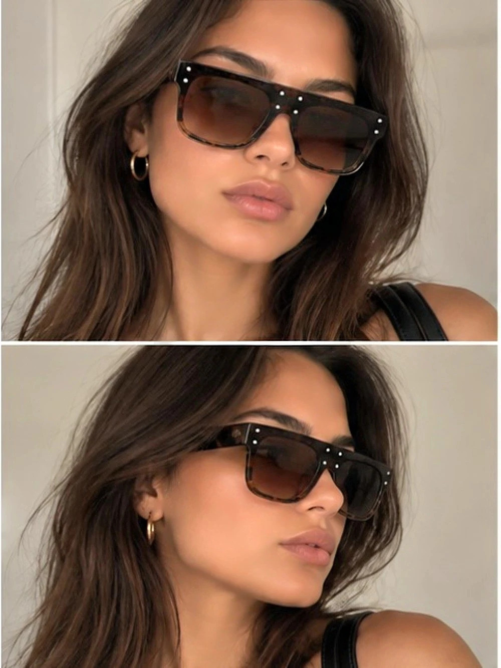 Tortoise Shell Flat Top Sunglasses